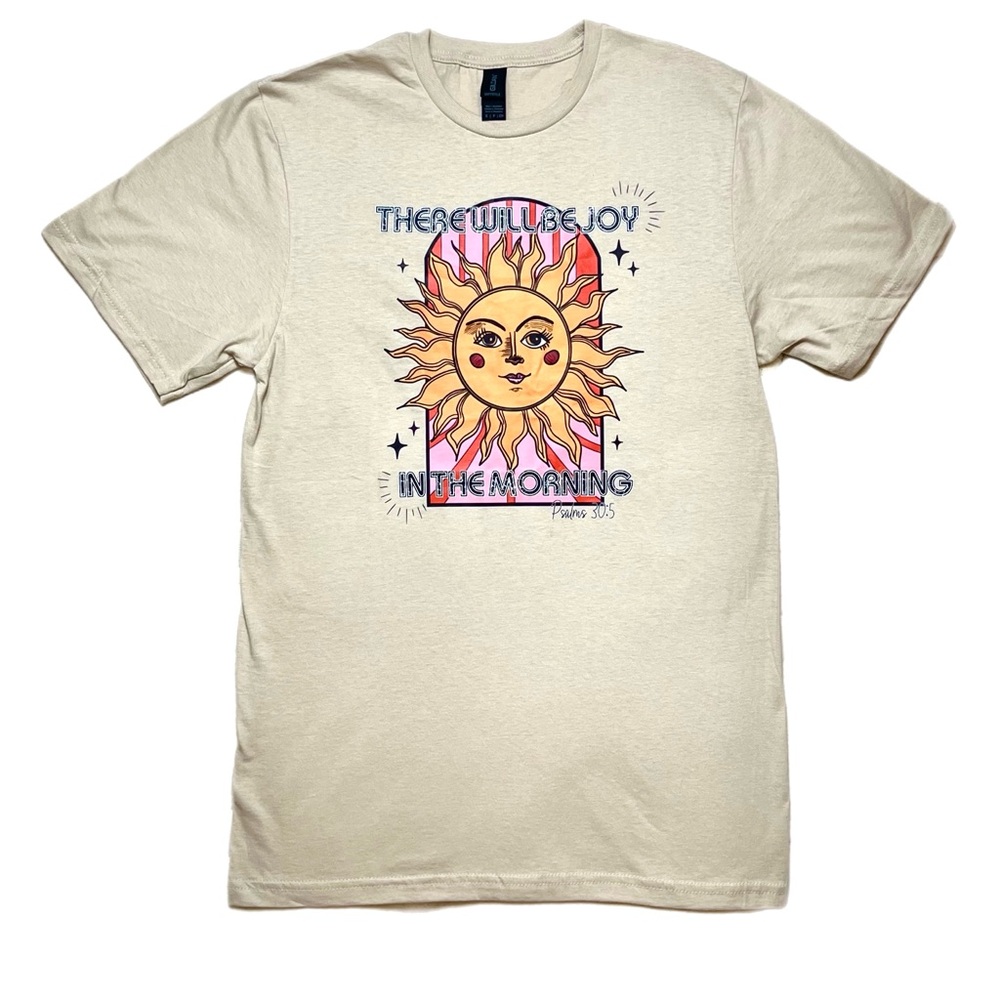 Beige Sun Graphic Tee
